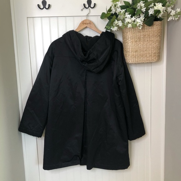 Eileen Fisher Stand Collar Down Puffer Parka Coat - Picture 6 of 10